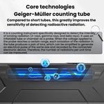 Máy phát hiện bức xạ hạt nhân điện từ 3 trong 1 FNIRSI GC-03 dùng cho môi trường hải sản