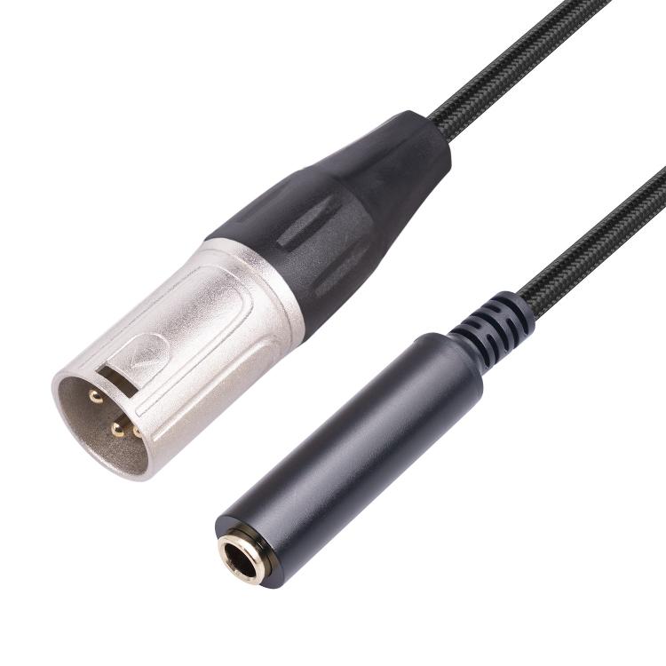 Cáp chuyển đổi âm thanh 6.35mm cái sang XLR đực sang 1/4 inch TRS, 6.35mm cái sang XLR đực