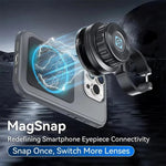 APEXEL APL-F006 Magnetic Quick-Release Phone Adapter for Telescope, Microscope, Binoculars & Spotting Scopes, 45-55mm, 36-46mm