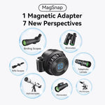 APEXEL APL-F006 Magnetic Quick-Release Phone Adapter for Telescope, Microscope, Binoculars & Spotting Scopes, 45-55mm, 36-46mm