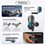 APEXEL APL-F006 Magnetic Quick-Release Phone Adapter for Telescope, Microscope, Binoculars & Spotting Scopes, 45-55mm, 36-46mm