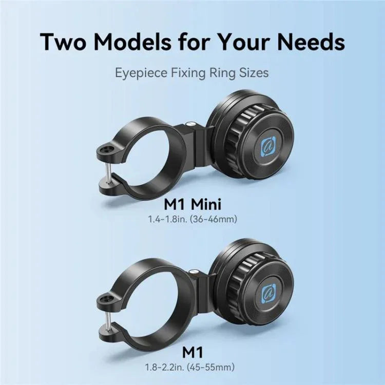 APEXEL APL-F006 Magnetic Quick-Release Phone Adapter for Telescope, Microscope, Binoculars & Spotting Scopes, 45-55mm, 36-46mm