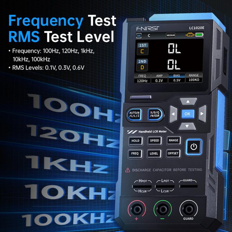 Máy đo cầu kỹ thuật số cầm tay đo điện dung, điện trở, cảm kháng FNIRSI LC1020E