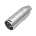 Vỏ kim loại cáp chuyển đổi âm thanh 3.5mm cái 1/8 TRS sang Carnott đực XLR đực