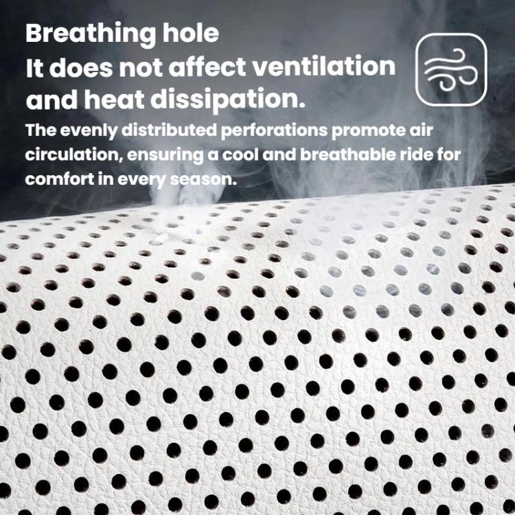 Ventilated Perforated Breathable Car Seat Cushion Universal Back Seat Cover For 5-Seater Cars, Front Seat Cushion Black, Front Seat Cushion Red, Front Seat Cushion Brown, Backrest Cushion Black, Backrest Cushion Red, Backrest Cushion Brown             ...