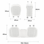Ventilated Perforated Breathable Car Seat Cushion Universal Back Seat Cover For 5-Seater Cars, Front Seat Cushion Black, Front Seat Cushion Red, Front Seat Cushion Brown, Backrest Cushion Black, Backrest Cushion Red, Backrest Cushion Brown             ...