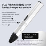3D Printing Pen Kit With Detachable Body, HD OLED Screen & Precise Temperature Control – 3-Speed Adjustable, Without Plug, US Plug, EU Plug