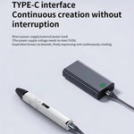3D Printing Pen Kit With Detachable Body, HD OLED Screen & Precise Temperature Control – 3-Speed Adjustable, Without Plug, US Plug, EU Plug