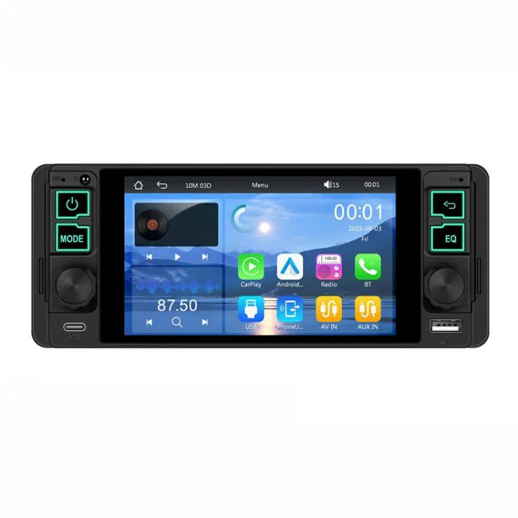 Máy nghe nhạc MP5 phổ thông 5.1 inch màn hình ngang một chỗ ngồi, tích hợp chức năng CarPlay không dây, máy tiêu chuẩn, tiêu chuẩn + 12 đèn camera