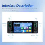 Máy nghe nhạc MP5 phổ thông 5.1 inch màn hình ngang một chỗ ngồi, tích hợp chức năng CarPlay không dây, máy tiêu chuẩn, tiêu chuẩn + 12 đèn camera