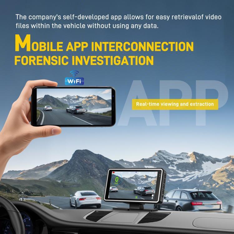 Camera ô tô 5 inch 1080P với màn hình HUD WiFi, DVR ô tô L5965
