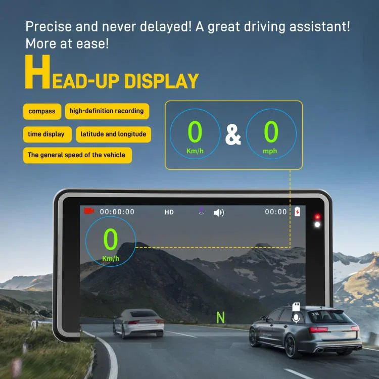 Camera ô tô 5 inch 1080P với màn hình HUD WiFi, DVR ô tô L5965
