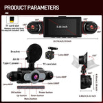 Camera hành trình ô tô 3 inch 1080P với bốn ống kính, camera trong xe 480P trái phải sau, L5972