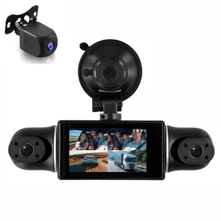 Camera DVR ô tô 3 inch 2K WiFi ghi hình bốn kênh, máy ghi hình ô tô HD với cảm biến trọng lực 1080P, L5942