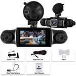 Camera DVR ô tô 3 inch 2K WiFi ghi hình bốn kênh, máy ghi hình ô tô HD với cảm biến trọng lực 1080P, L5942