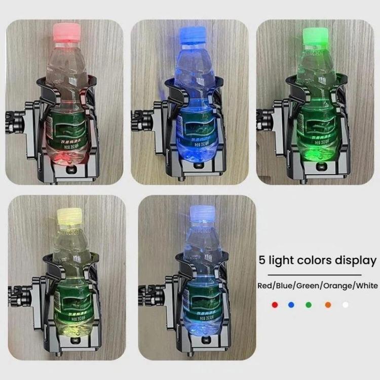 Giá đỡ cốc xe đạp có đèn nền 5 màu, giá đỡ chai nước xe máy Kewig SHJ-2