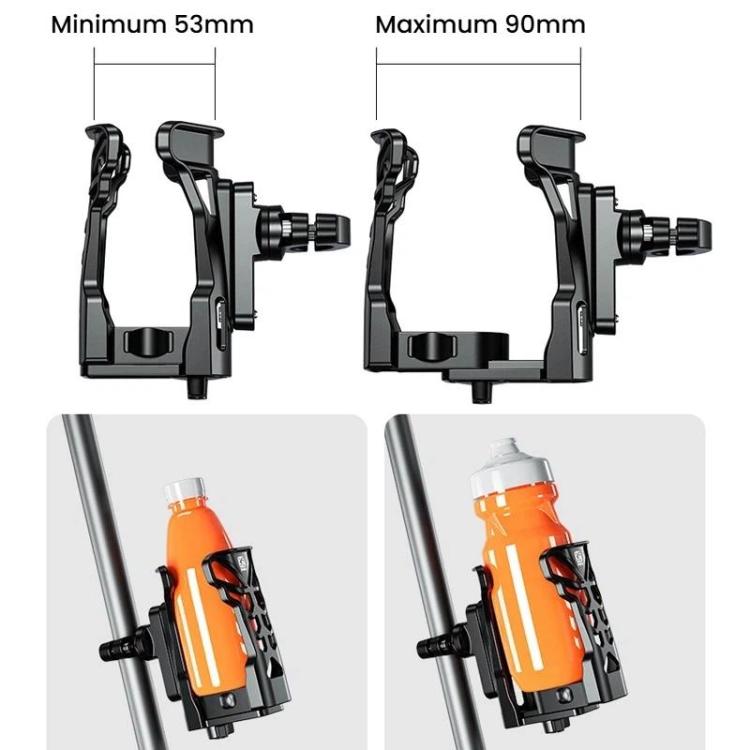 Giá đỡ cốc xe đạp có đèn nền 5 màu, giá đỡ chai nước xe máy Kewig SHJ-2