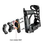 Giá đỡ cốc xe đạp có đèn nền 5 màu, giá đỡ chai nước xe máy Kewig SHJ-2