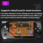 Máy chơi game cầm tay X6 màn hình HD 4.3 inch, 8G có camera, 32G không camera