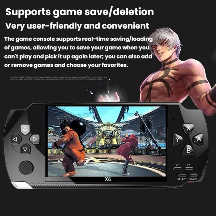 Máy chơi game cầm tay X6 màn hình HD 4.3 inch, 8G có camera, 32G không camera