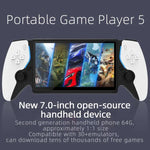 Máy chơi game cầm tay mã nguồn mở 7.0 inch với các trận chiến arcade độ phân giải cao, P5 trắng, P5 đen, P5 xanh đỏ, Phiên bản đôi P5 trắng, Phiên bản đôi P5 đen, Phiên bản đôi P5 xanh đỏ