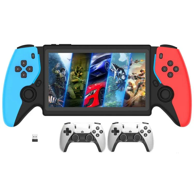 Máy chơi game cầm tay mã nguồn mở 7.0 inch với các trận chiến arcade độ phân giải cao, P5 trắng, P5 đen, P5 xanh đỏ, Phiên bản đôi P5 trắng, Phiên bản đôi P5 đen, Phiên bản đôi P5 xanh đỏ