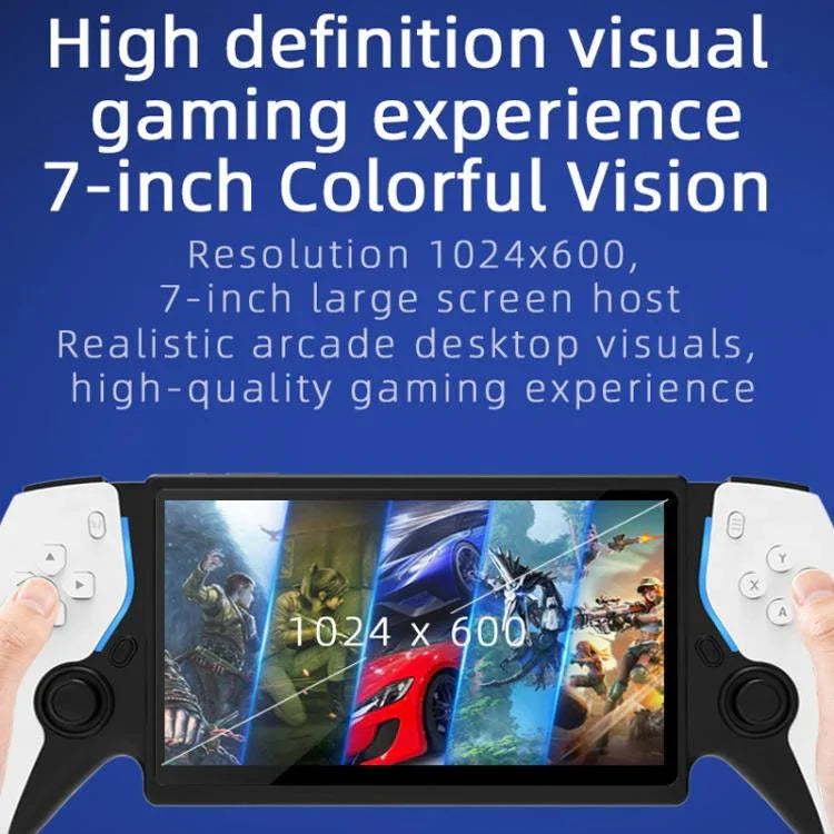 Máy chơi game cầm tay mã nguồn mở 7.0 inch với các trận chiến arcade độ phân giải cao, P5 trắng, P5 đen, P5 xanh đỏ, Phiên bản đôi P5 trắng, Phiên bản đôi P5 đen, Phiên bản đôi P5 xanh đỏ