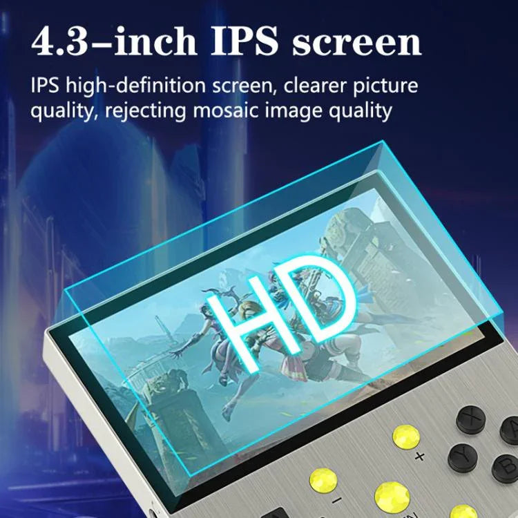 Máy chơi game cầm tay mã nguồn mở G30 HD cổ điển, Hệ điều hành Linux, CPU tứ nhân Cortex-A35 1.5GHz, 64GB