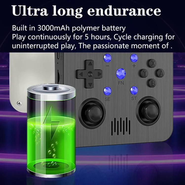 Máy chơi game cầm tay mã nguồn mở G30 HD cổ điển, Hệ điều hành Linux, CPU tứ nhân Cortex-A35 1.5GHz, 64GB