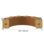 Ghế băng giấy xếp accordion mở rộng, ghế sofa gấp, ghế đôn lối vào, cao 30cm 3 chỗ ngồi màu nâu, cao 30cm 6 chỗ ngồi màu nâu, cao 30cm 9 chỗ ngồi màu nâu, cao 44cm 3 chỗ ngồi màu nâu, cao 44cm 6 chỗ ngồi màu nâu, cao 44cm 9 chỗ ngồi màu nâu