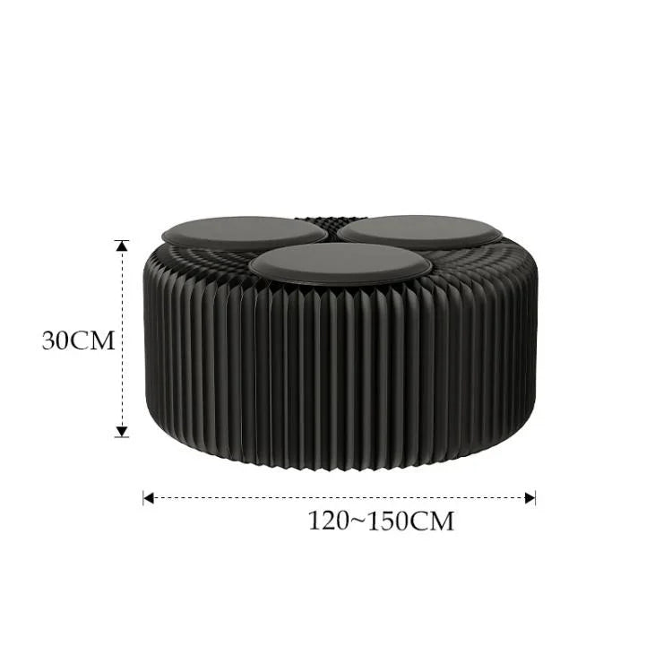 Ghế băng giấy xếp accordion mở rộng, ghế sofa gấp, ghế đôn lối vào, cao 30cm 3 chỗ ngồi màu nâu, cao 30cm 6 chỗ ngồi màu nâu, cao 30cm 9 chỗ ngồi màu nâu, cao 44cm 3 chỗ ngồi màu nâu, cao 44cm 6 chỗ ngồi màu nâu, cao 44cm 9 chỗ ngồi màu nâu