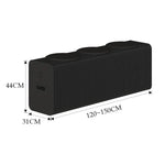 Ghế băng giấy xếp accordion mở rộng, ghế sofa gấp, ghế đôn lối vào, cao 30cm 3 chỗ ngồi màu nâu, cao 30cm 6 chỗ ngồi màu nâu, cao 30cm 9 chỗ ngồi màu nâu, cao 44cm 3 chỗ ngồi màu nâu, cao 44cm 6 chỗ ngồi màu nâu, cao 44cm 9 chỗ ngồi màu nâu