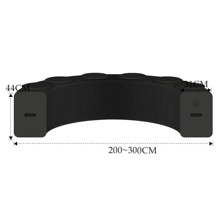 Ghế băng giấy xếp accordion mở rộng, ghế sofa gấp, ghế đôn lối vào, cao 30cm 3 chỗ ngồi màu nâu, cao 30cm 6 chỗ ngồi màu nâu, cao 30cm 9 chỗ ngồi màu nâu, cao 44cm 3 chỗ ngồi màu nâu, cao 44cm 6 chỗ ngồi màu nâu, cao 44cm 9 chỗ ngồi màu nâu