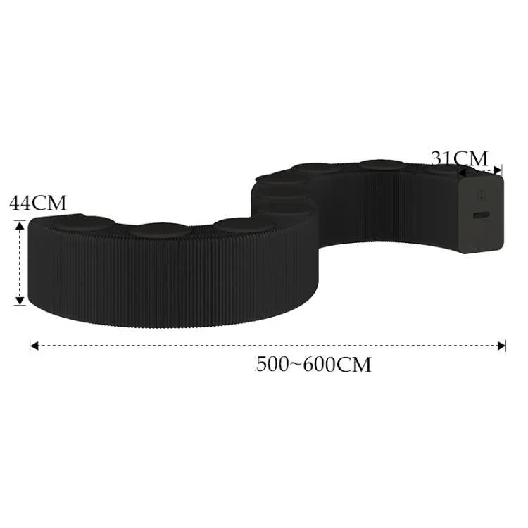 Ghế băng giấy xếp accordion mở rộng, ghế sofa gấp, ghế đôn lối vào, cao 30cm 3 chỗ ngồi màu nâu, cao 30cm 6 chỗ ngồi màu nâu, cao 30cm 9 chỗ ngồi màu nâu, cao 44cm 3 chỗ ngồi màu nâu, cao 44cm 6 chỗ ngồi màu nâu, cao 44cm 9 chỗ ngồi màu nâu