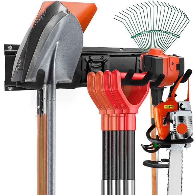 9 móc treo tường bằng kim loại gắn tường Slatwall cho dụng cụ làm vườn, móc treo tháo rời