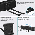 9 móc treo tường bằng kim loại gắn tường Slatwall cho dụng cụ làm vườn, móc treo tháo rời