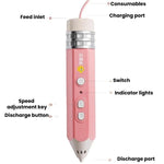 Bút in 3D sạc lại FUNJOY CH415-14 với đèn báo, bút 3D nổi nhiệt độ thấp cho trẻ em, màu hồng + 4 cuộn, hồng + 14 cuộn, xanh dương + 4 cuộn, xanh dương + 14 cuộn, tím + 4 cuộn, tím + 14 cuộn
