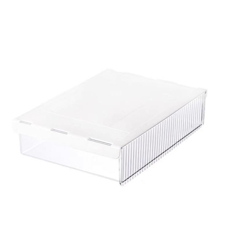Hộp đựng ngăn kéo ẩn dưới bàn, hộp lưu trữ vô hình cho văn phòng phẩm và đồ dùng văn phòng, màu trong suốt trung bình, trong suốt đen trung bình, trong suốt lớn, trong suốt đen lớn, XL trong suốt