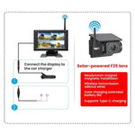 Camera hành trình ô tô không dây từ tính năng lượng mặt trời độ phân giải cao
