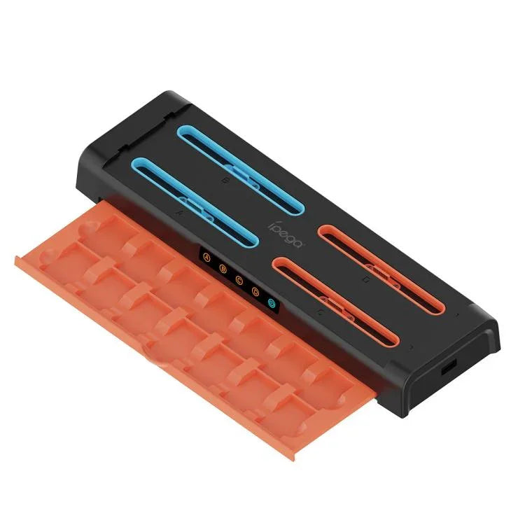 For Nintendo Switch 2 / Switch Joy-Con Ipega Charging Dock Game Card Holder, 8-in-1