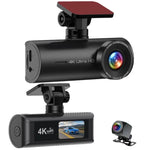 Camera hành trình ô tô kết nối WiFi 4K ghi hình kép, trước + trong, trước + trong + định vị GPS, trước + sau, trước + sau + định vị GPS