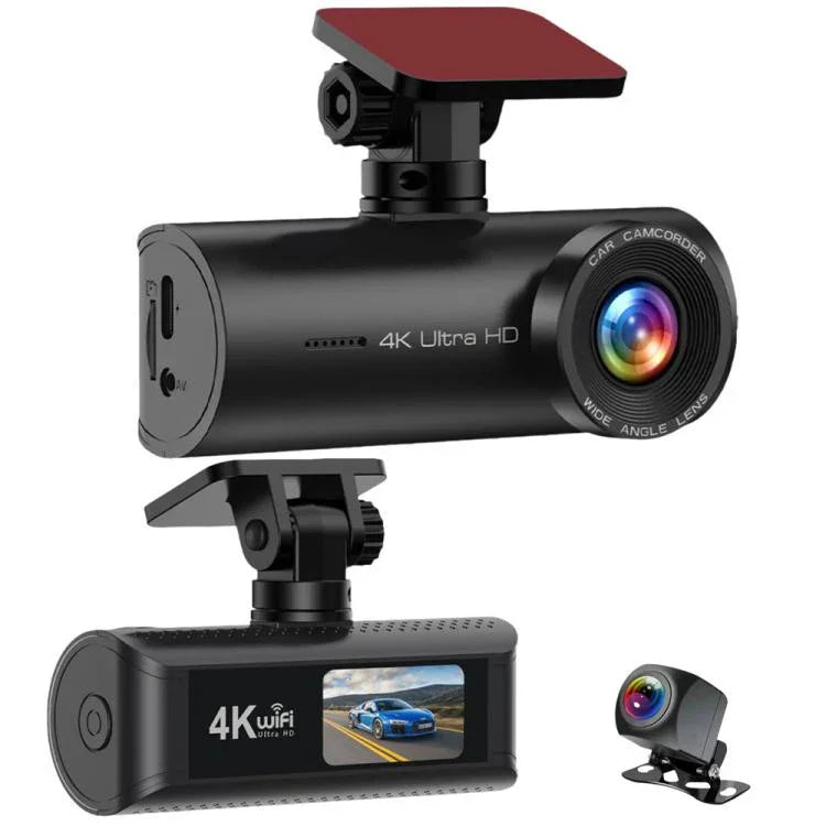 Camera hành trình ô tô kết nối WiFi 4K ghi hình kép, trước + trong, trước + trong + định vị GPS, trước + sau, trước + sau + định vị GPS