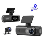 Camera hành trình ô tô kết nối WiFi ghi hình kép 4K, trước + sau, trước + sau + định vị GPS, trước + trong, trước + trong + định vị GPS