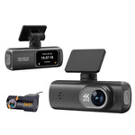 Camera hành trình ô tô kết nối WiFi ghi hình kép 4K, trước + sau, trước + sau + định vị GPS, trước + trong, trước + trong + định vị GPS