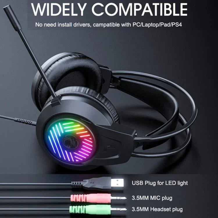 Tai nghe chơi game PC 3.5 kênh bass nặng dài 1.5m, iMICE HD-410