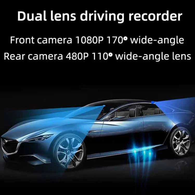 Camera hành trình không màn hình M68 1080P HD nhìn ban đêm, ghi hình giám sát đỗ xe 24 giờ, trước + WiFi, trước + sau + WiFi