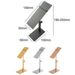 Giá để giày bằng thép không gỉ, giá trưng bày giày cao gót, chân điều chỉnh 140x50mm bóng gương, chân điều chỉnh 140x50mm màu vàng hồng, chân điều chỉnh 140x50mm màu đen, chân điều chỉnh 140x50mm màu titan, chân điều chỉnh màu đen, chân vuông/tròn màu đen