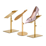 Giá để giày bằng thép không gỉ, giá trưng bày giày cao gót, chân điều chỉnh 140x50mm bóng gương, chân điều chỉnh 140x50mm màu vàng hồng, chân điều chỉnh 140x50mm màu đen, chân điều chỉnh 140x50mm màu titan, chân điều chỉnh màu đen, chân vuông/tròn màu đen