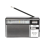 Đài đa băng tần FM AM SW di động BAIJIALI BJL-667 với núm điều chỉnh độc lập, BAIJIALI BJL-667