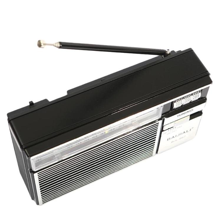 Đài đa băng tần FM AM SW di động BAIJIALI BJL-667 với núm điều chỉnh độc lập, BAIJIALI BJL-667